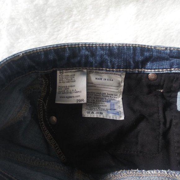 AG Adriano Goldschmied Prima Cigarette Jean High Rise Brighton Wash 29R VGUC - Picture 11 of 11